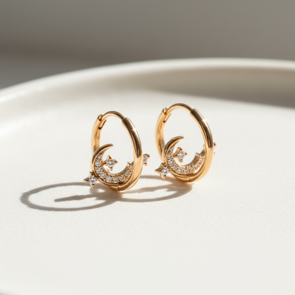 Celestial Hoop Earrings