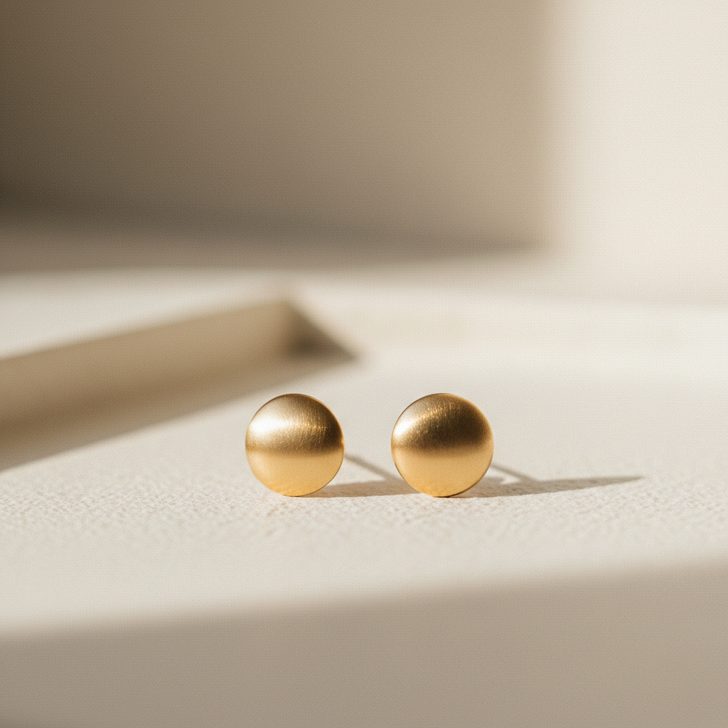 Gold Stud Earrings